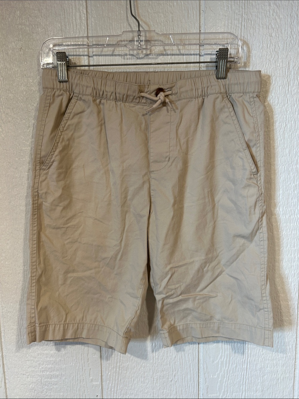 Boys Nautica Beige Elastic Drawstring Kids Shorts
